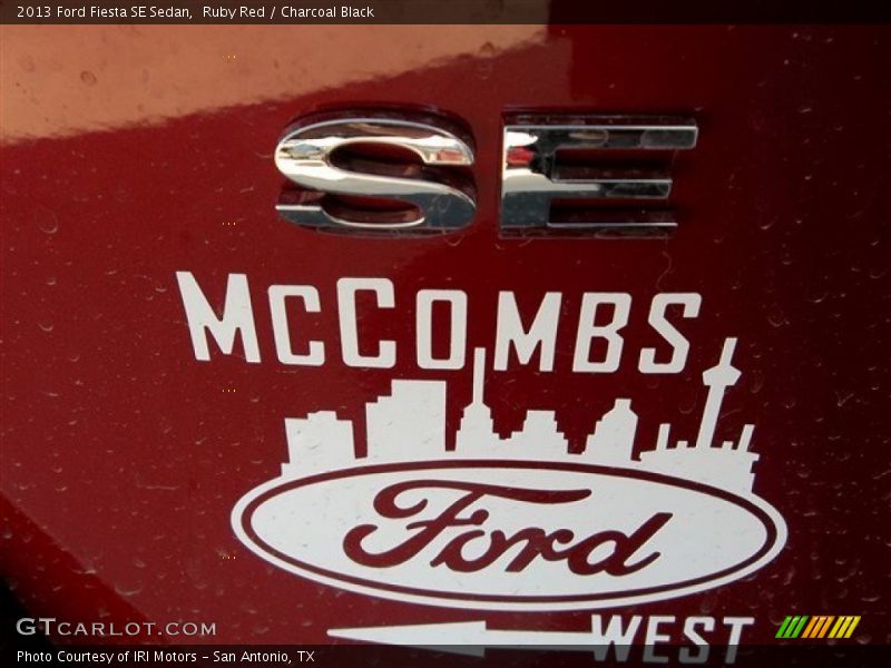 Ruby Red / Charcoal Black 2013 Ford Fiesta SE Sedan