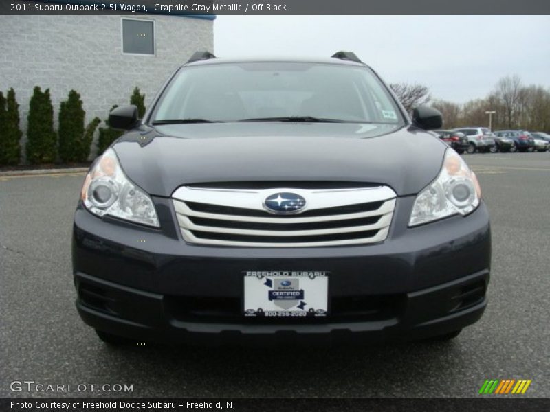 Graphite Gray Metallic / Off Black 2011 Subaru Outback 2.5i Wagon