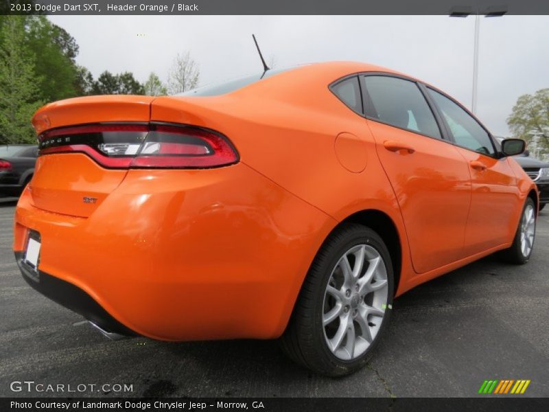 Header Orange / Black 2013 Dodge Dart SXT