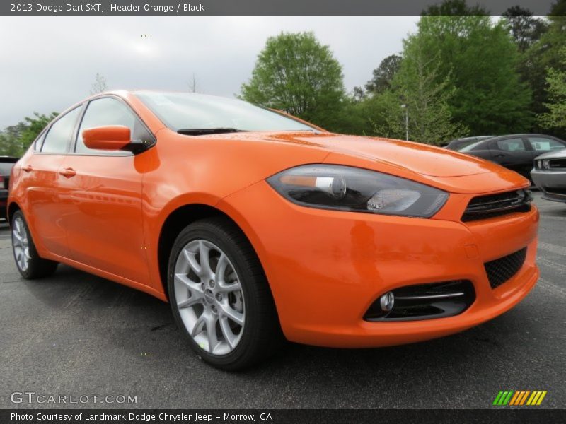 Header Orange / Black 2013 Dodge Dart SXT