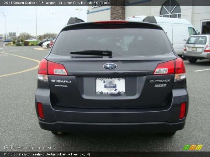 Graphite Gray Metallic / Off Black 2011 Subaru Outback 2.5i Wagon