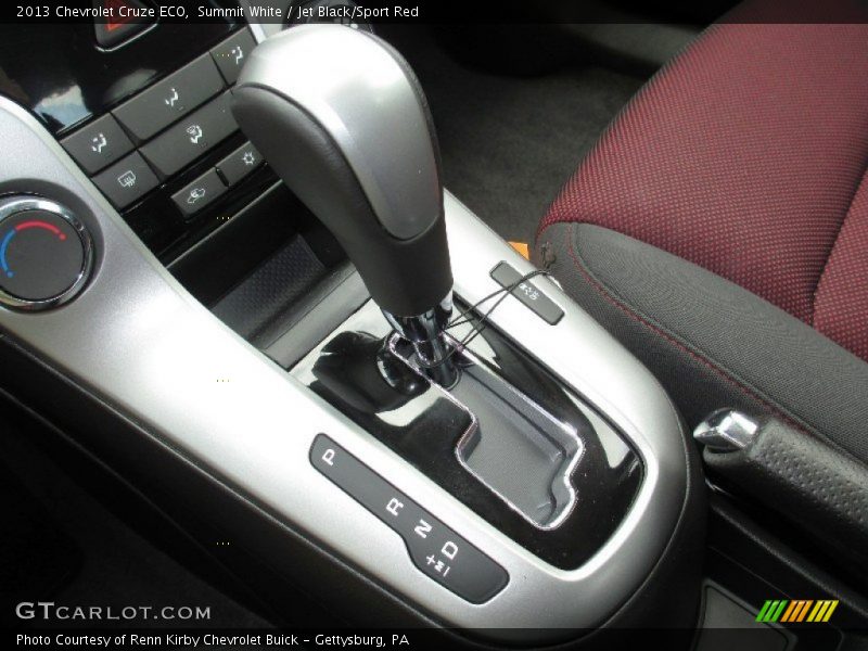 Summit White / Jet Black/Sport Red 2013 Chevrolet Cruze ECO