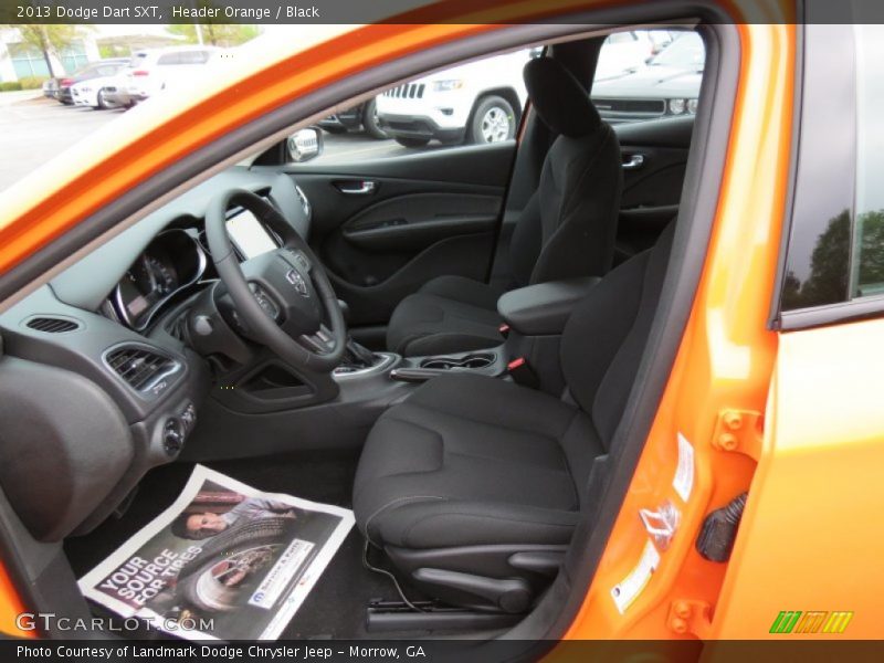 Header Orange / Black 2013 Dodge Dart SXT