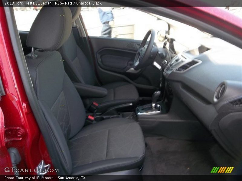 Ruby Red / Charcoal Black 2013 Ford Fiesta SE Sedan