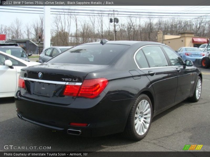 Black Sapphire Metallic / Black 2012 BMW 7 Series 750Li xDrive Sedan