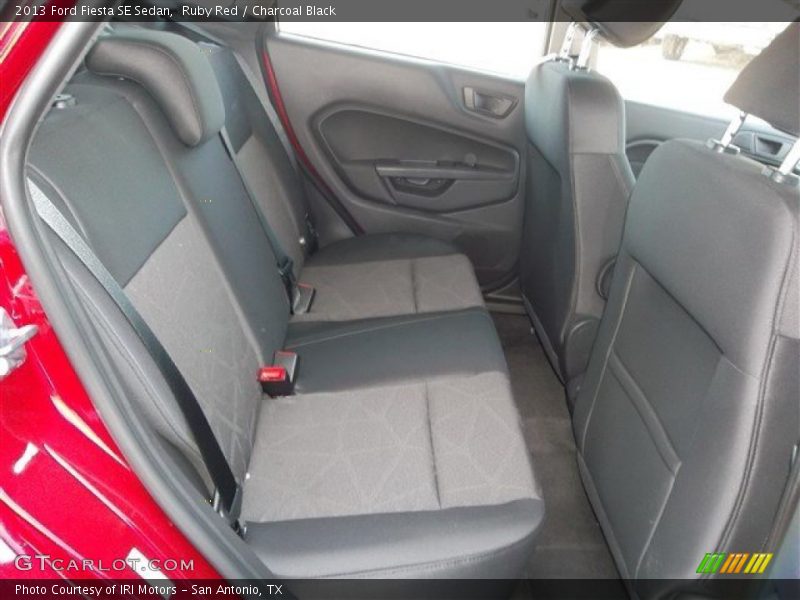 Ruby Red / Charcoal Black 2013 Ford Fiesta SE Sedan