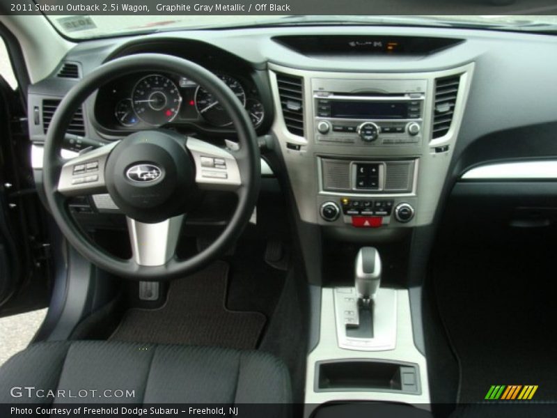 Graphite Gray Metallic / Off Black 2011 Subaru Outback 2.5i Wagon