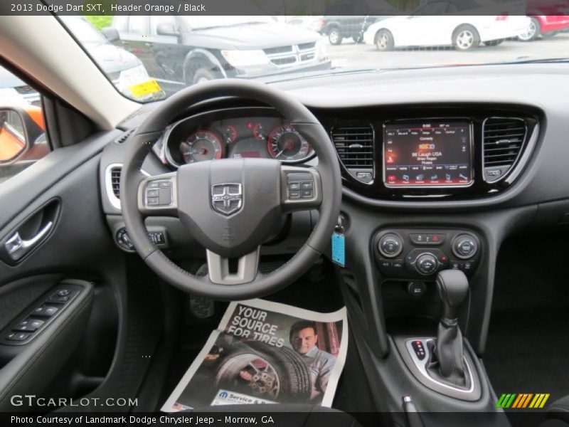 Header Orange / Black 2013 Dodge Dart SXT