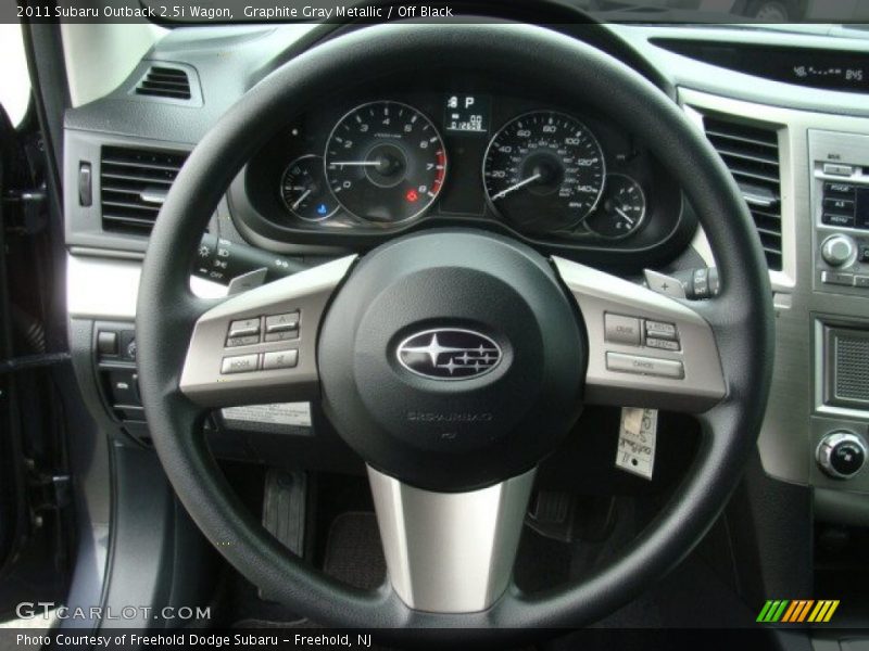 Graphite Gray Metallic / Off Black 2011 Subaru Outback 2.5i Wagon