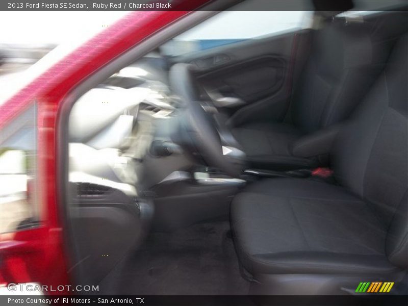 Ruby Red / Charcoal Black 2013 Ford Fiesta SE Sedan