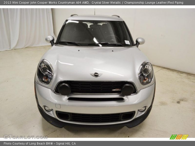 Crystal Silver Metallic / Championship Lounge Leather/Red Piping 2013 Mini Cooper John Cooper Works Countryman All4 AWD