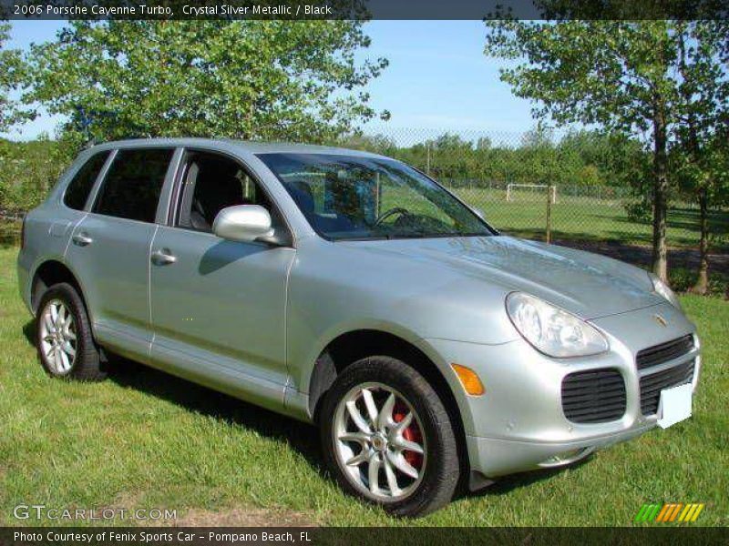 Crystal Silver Metallic / Black 2006 Porsche Cayenne Turbo