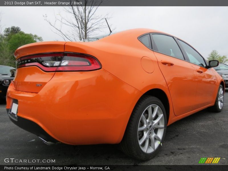Header Orange / Black 2013 Dodge Dart SXT