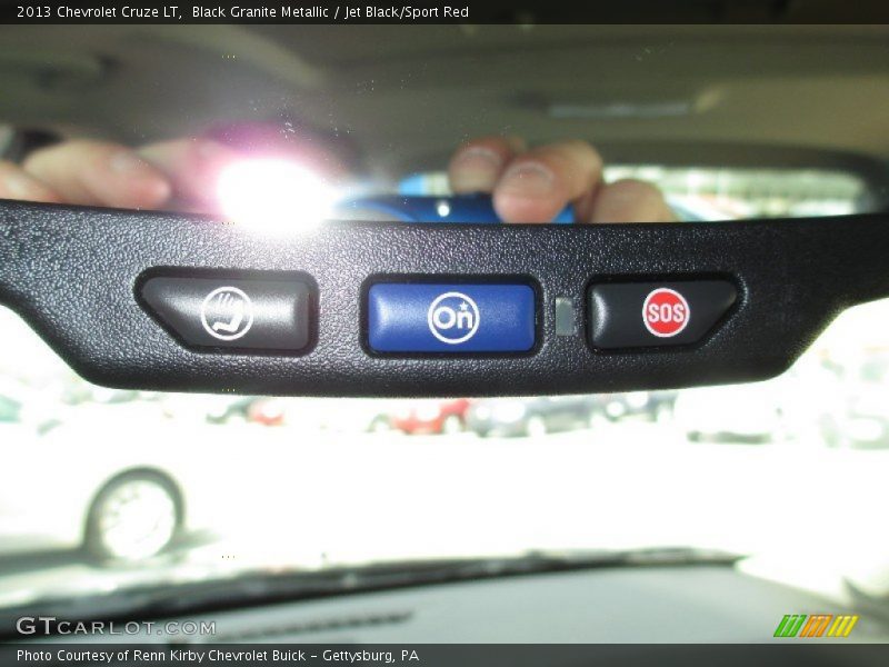 Black Granite Metallic / Jet Black/Sport Red 2013 Chevrolet Cruze LT