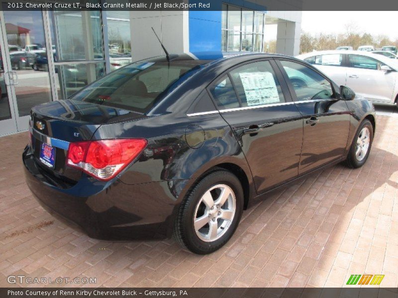 Black Granite Metallic / Jet Black/Sport Red 2013 Chevrolet Cruze LT
