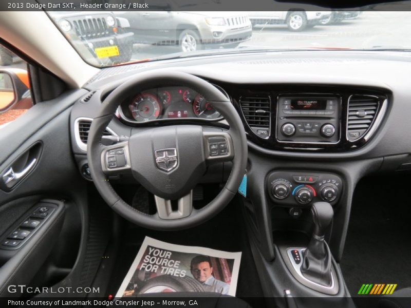 Header Orange / Black 2013 Dodge Dart SXT