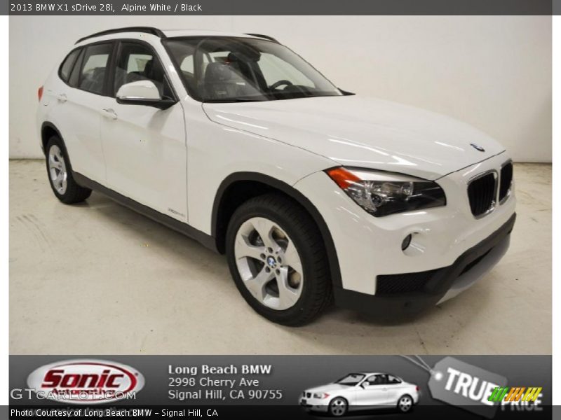 Alpine White / Black 2013 BMW X1 sDrive 28i