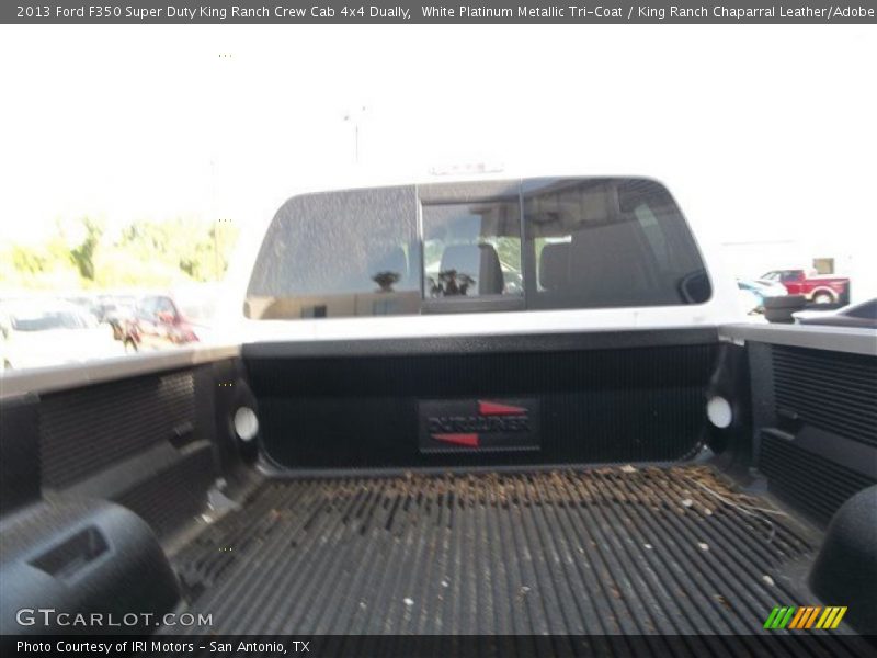 White Platinum Metallic Tri-Coat / King Ranch Chaparral Leather/Adobe Trim 2013 Ford F350 Super Duty King Ranch Crew Cab 4x4 Dually