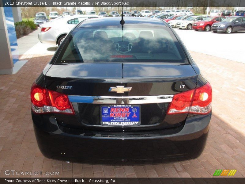 Black Granite Metallic / Jet Black/Sport Red 2013 Chevrolet Cruze LT