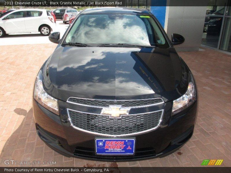 Black Granite Metallic / Jet Black/Sport Red 2013 Chevrolet Cruze LT