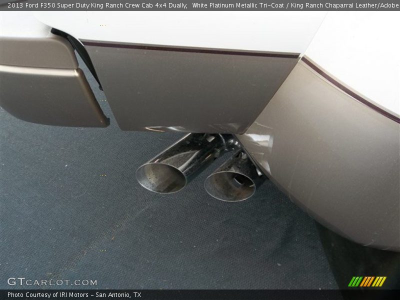 White Platinum Metallic Tri-Coat / King Ranch Chaparral Leather/Adobe Trim 2013 Ford F350 Super Duty King Ranch Crew Cab 4x4 Dually