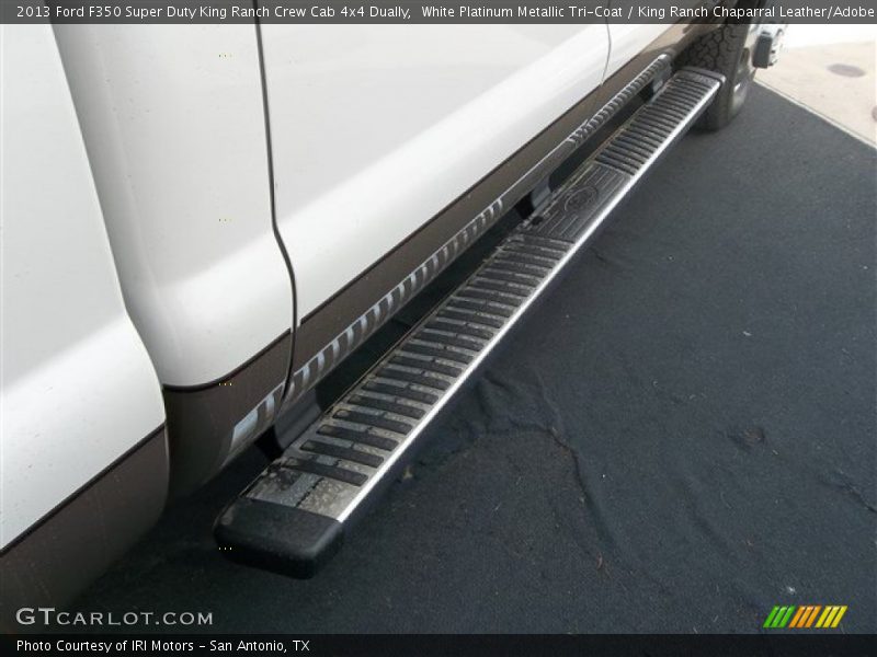 White Platinum Metallic Tri-Coat / King Ranch Chaparral Leather/Adobe Trim 2013 Ford F350 Super Duty King Ranch Crew Cab 4x4 Dually
