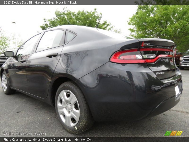 Maximum Steel Metallic / Black 2013 Dodge Dart SE
