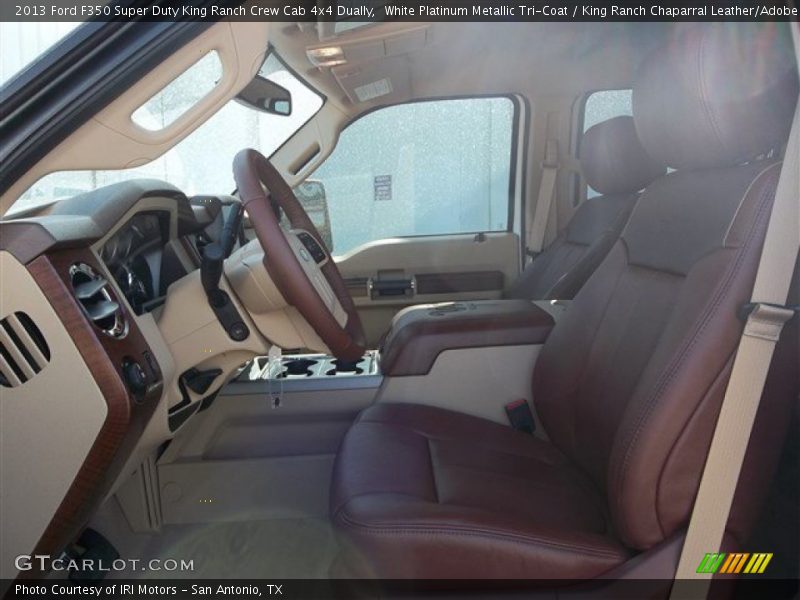 White Platinum Metallic Tri-Coat / King Ranch Chaparral Leather/Adobe Trim 2013 Ford F350 Super Duty King Ranch Crew Cab 4x4 Dually