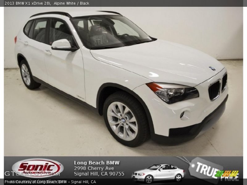 Alpine White / Black 2013 BMW X1 xDrive 28i