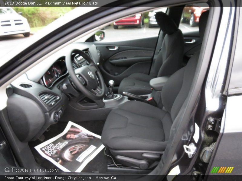 Maximum Steel Metallic / Black 2013 Dodge Dart SE
