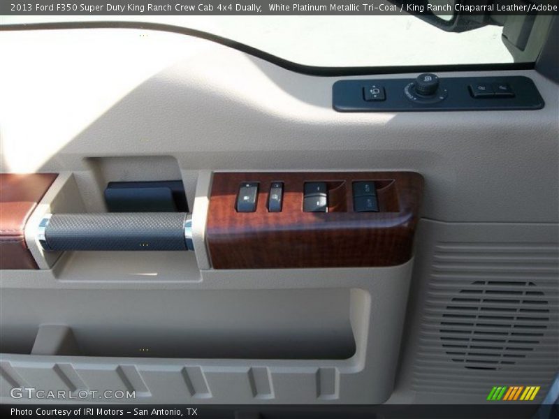White Platinum Metallic Tri-Coat / King Ranch Chaparral Leather/Adobe Trim 2013 Ford F350 Super Duty King Ranch Crew Cab 4x4 Dually