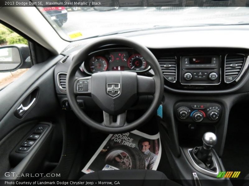 Maximum Steel Metallic / Black 2013 Dodge Dart SE