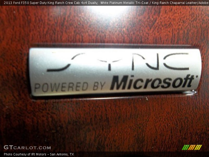 White Platinum Metallic Tri-Coat / King Ranch Chaparral Leather/Adobe Trim 2013 Ford F350 Super Duty King Ranch Crew Cab 4x4 Dually