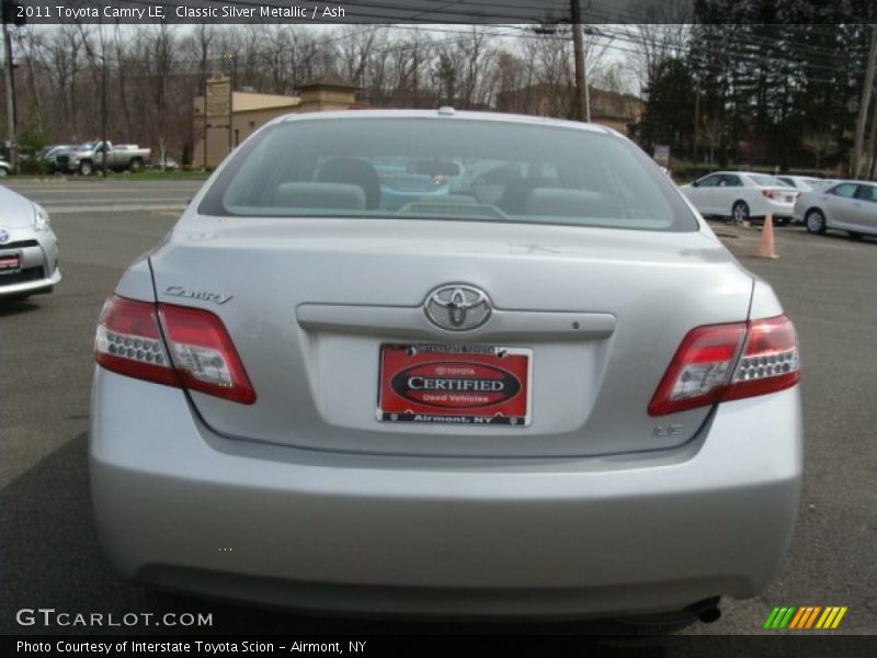 Classic Silver Metallic / Ash 2011 Toyota Camry LE