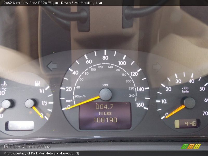  2002 E 320 Wagon 320 Wagon Gauges