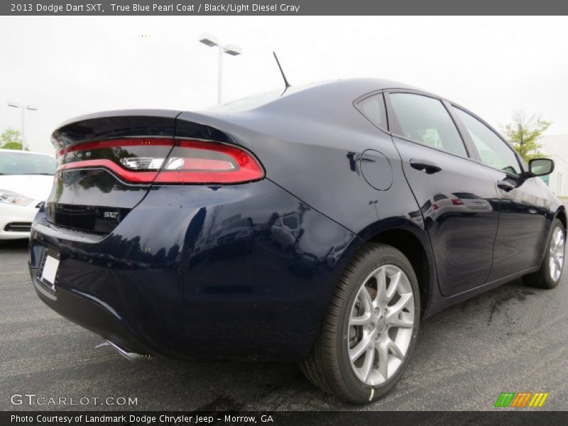 True Blue Pearl Coat / Black/Light Diesel Gray 2013 Dodge Dart SXT