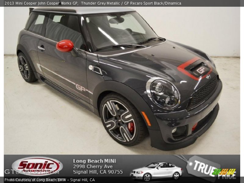 Thunder Grey Metallic / GP Recaro Sport Black/Dinamica 2013 Mini Cooper John Cooper Works GP
