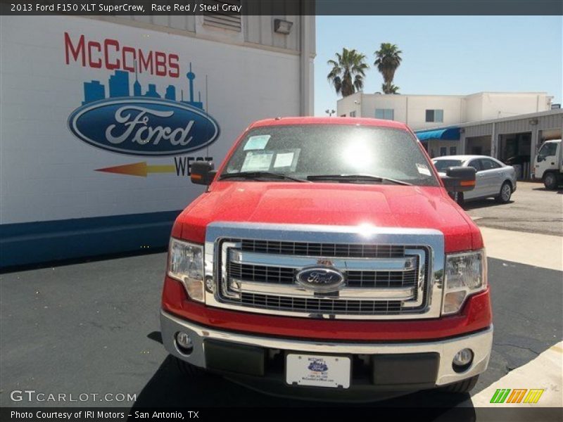 Race Red / Steel Gray 2013 Ford F150 XLT SuperCrew