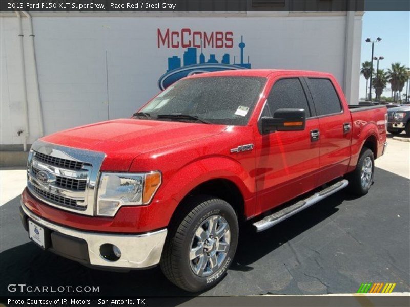 Race Red / Steel Gray 2013 Ford F150 XLT SuperCrew