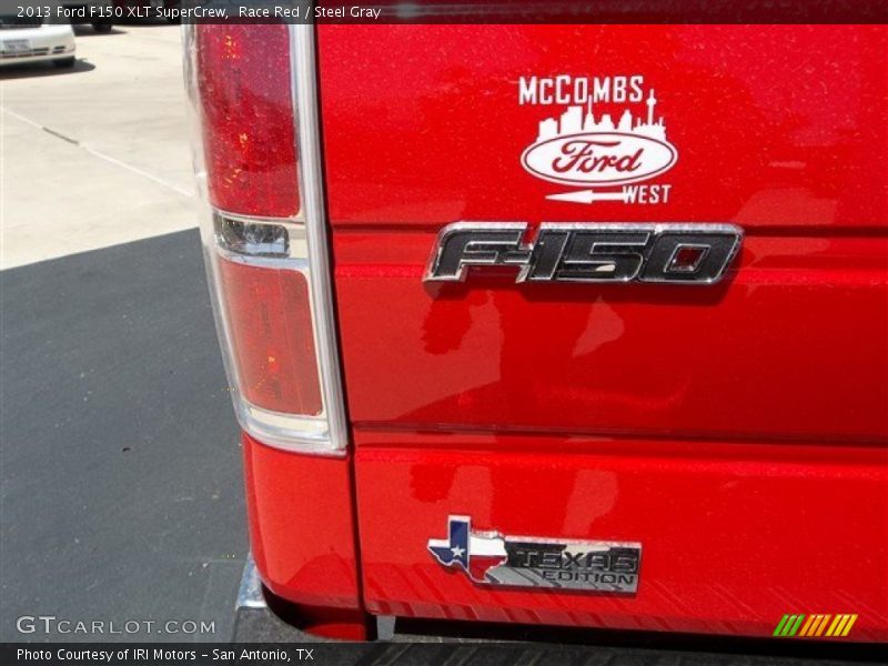 Race Red / Steel Gray 2013 Ford F150 XLT SuperCrew