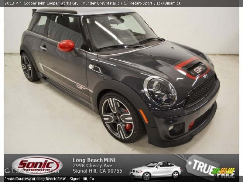 Thunder Grey Metallic / GP Recaro Sport Black/Dinamica 2013 Mini Cooper John Cooper Works GP