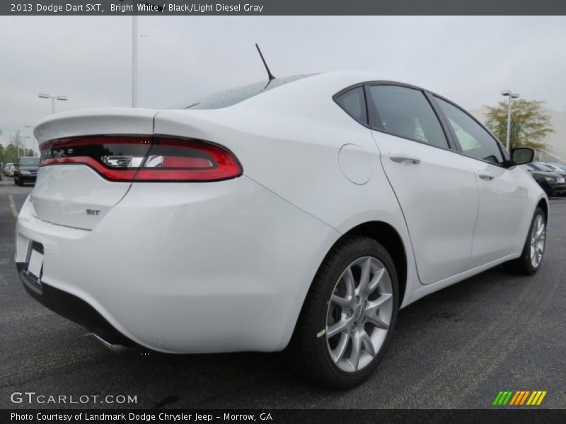 Bright White / Black/Light Diesel Gray 2013 Dodge Dart SXT