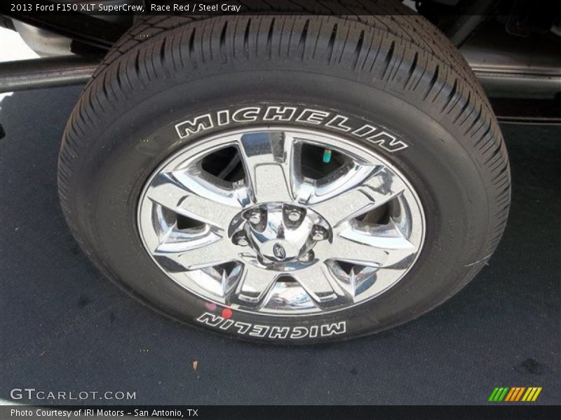 Race Red / Steel Gray 2013 Ford F150 XLT SuperCrew