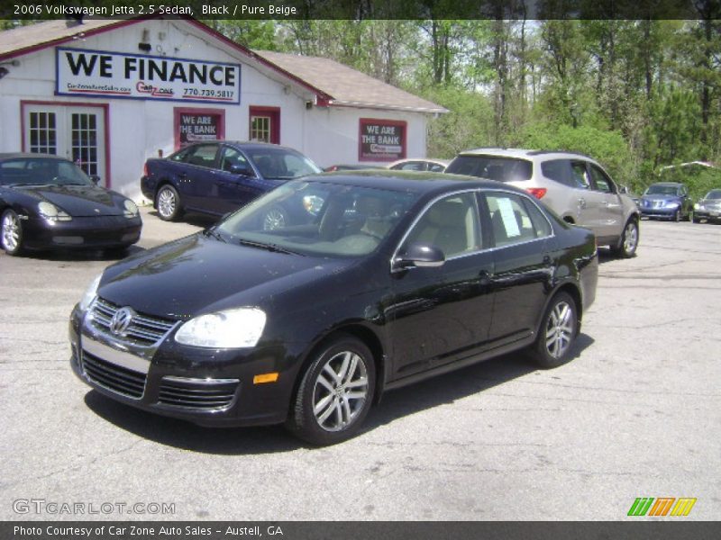 Black / Pure Beige 2006 Volkswagen Jetta 2.5 Sedan