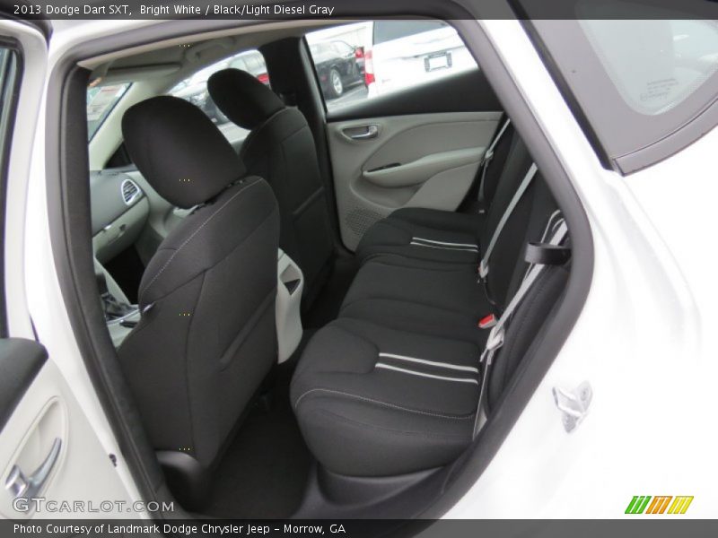 Bright White / Black/Light Diesel Gray 2013 Dodge Dart SXT
