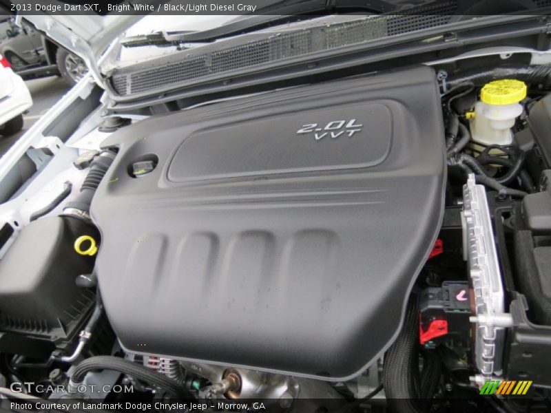 Bright White / Black/Light Diesel Gray 2013 Dodge Dart SXT