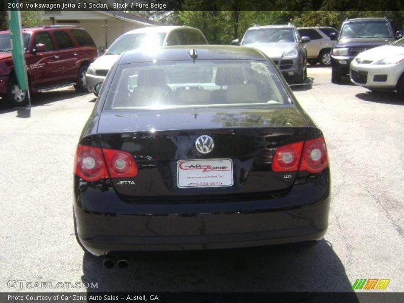 Black / Pure Beige 2006 Volkswagen Jetta 2.5 Sedan