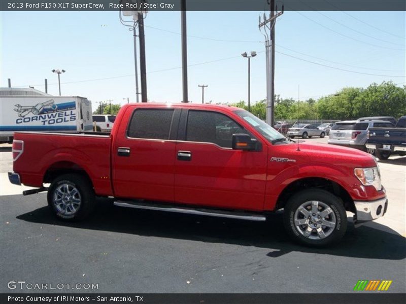 Race Red / Steel Gray 2013 Ford F150 XLT SuperCrew