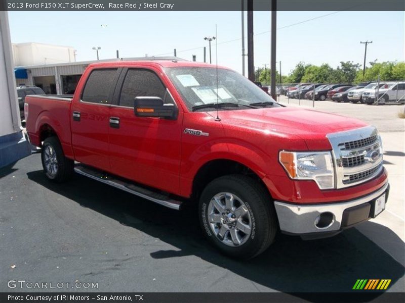 Race Red / Steel Gray 2013 Ford F150 XLT SuperCrew