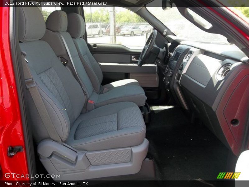 Race Red / Steel Gray 2013 Ford F150 XLT SuperCrew